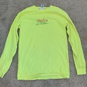 Project Social T 🖤 Urban Outfitters Long Sleeve Neon Venice Skater Skeleton Tee